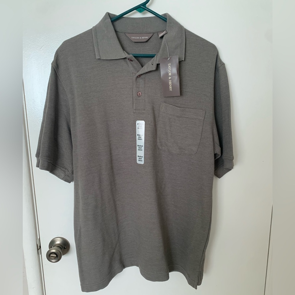 Taylor & Henry Green/Gray Men’s Polo
